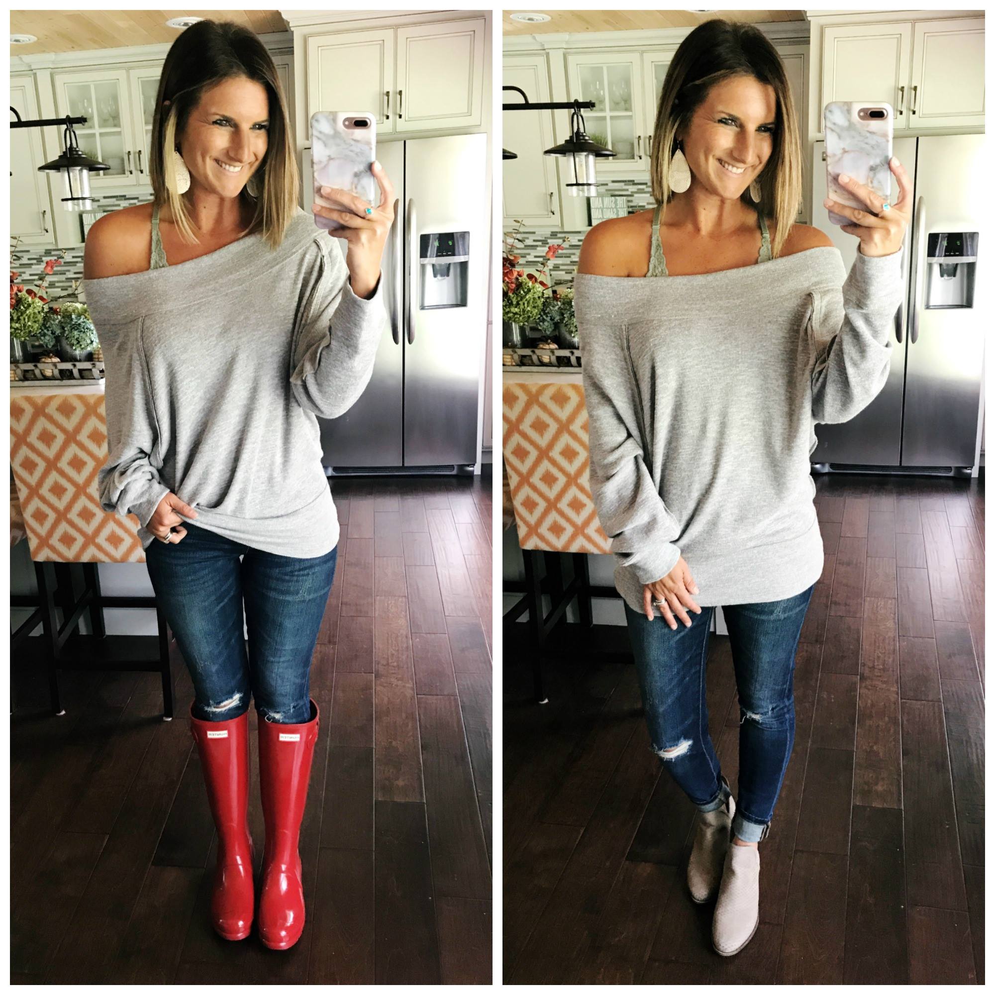 How to Wear an Off the Shoulder Top Two Ways