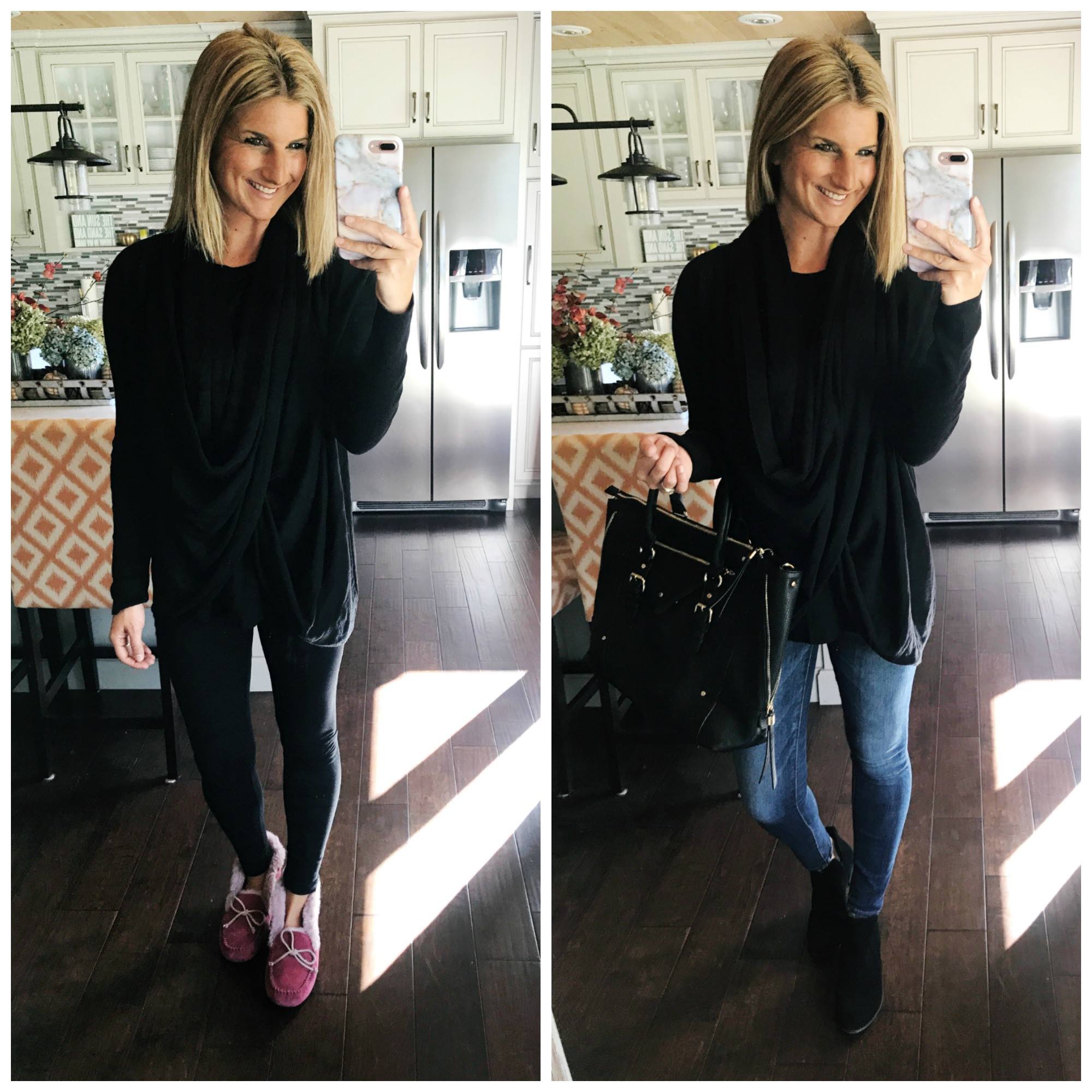 How to Wear a Long Wrap Cardigan