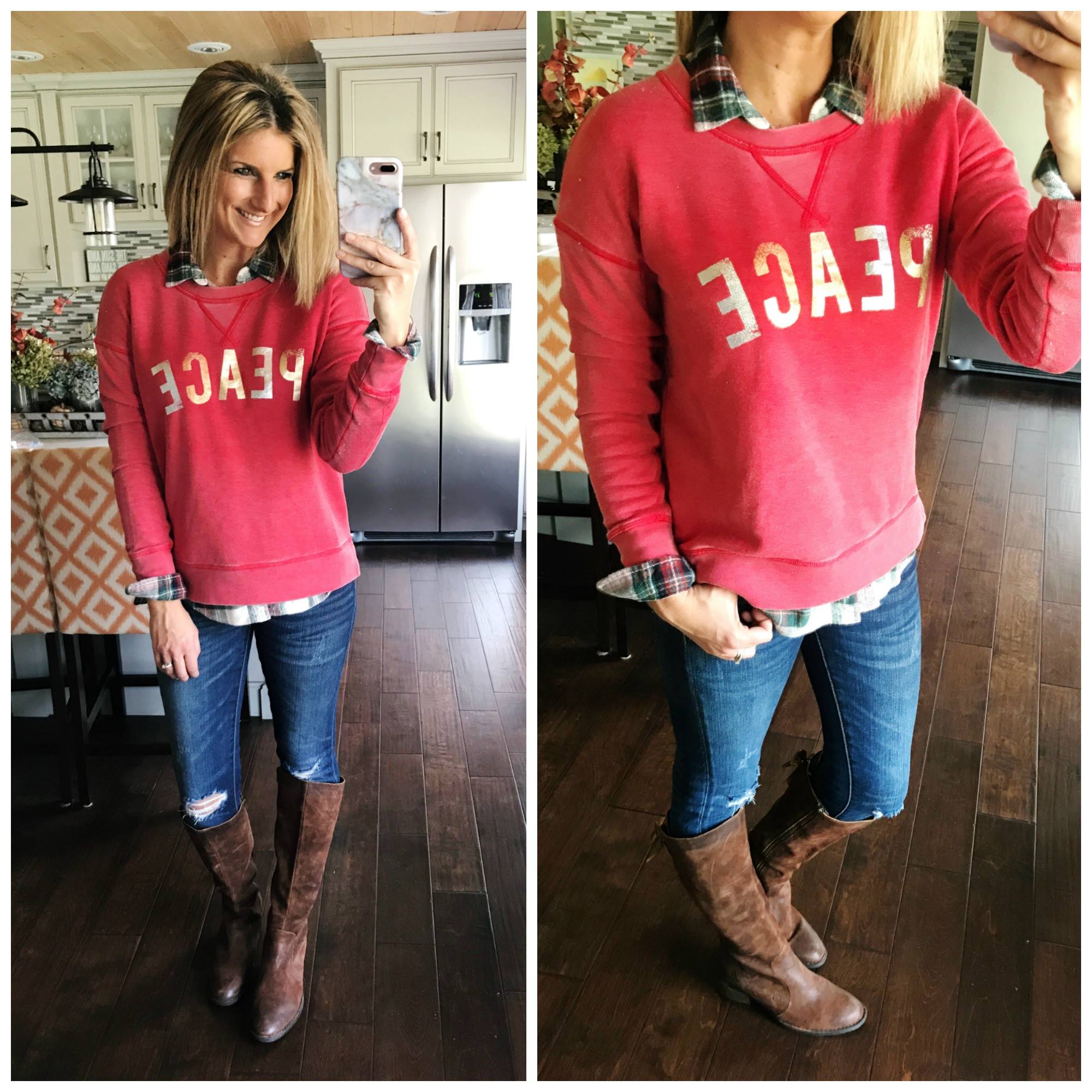 How to Wear a Flannel Under a Sweatshirt