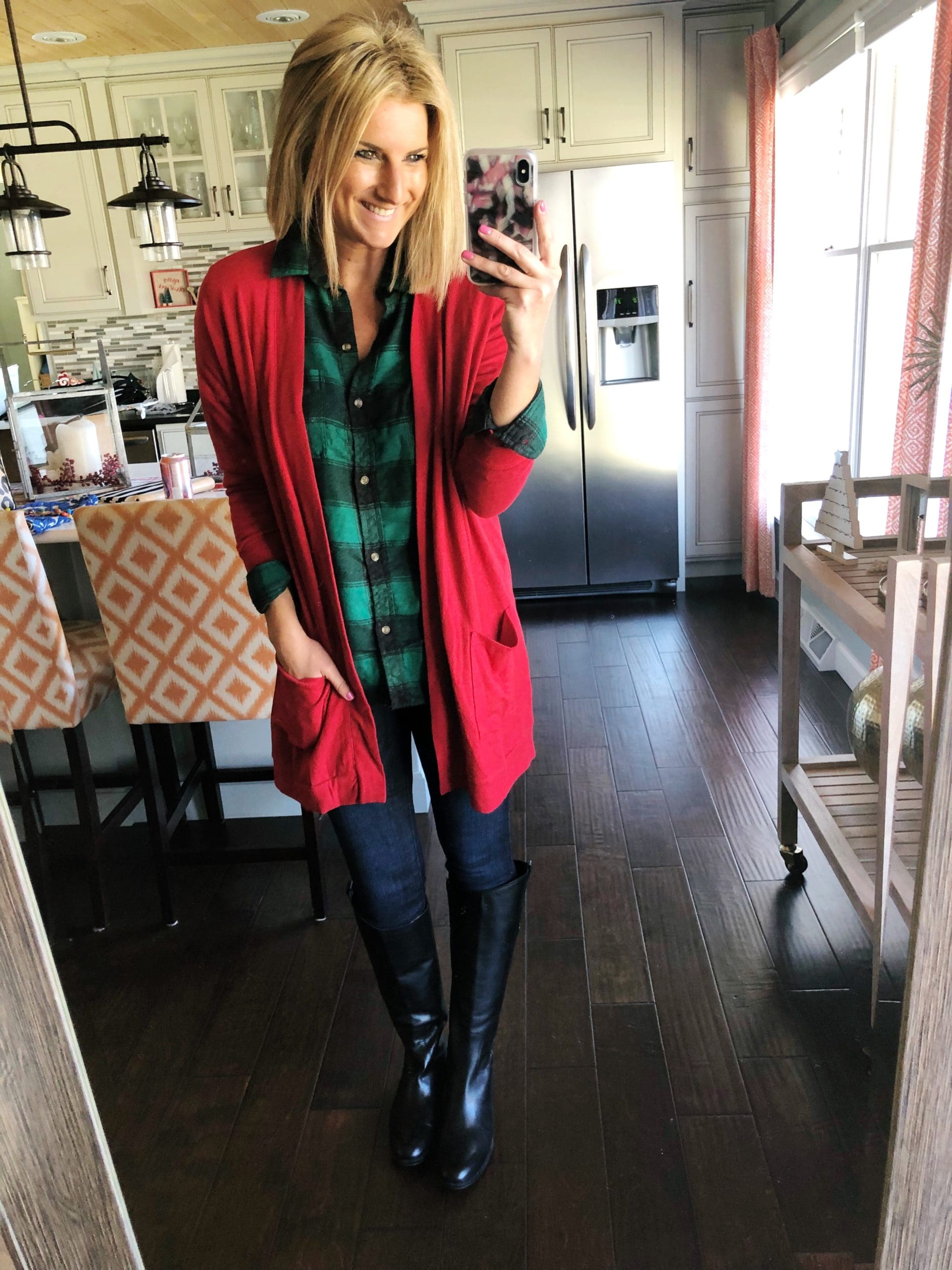 How to Wear a Flannel and Cardigan