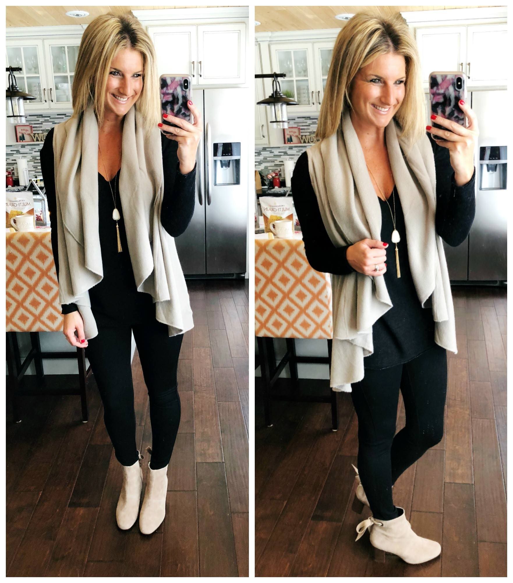 Work Wear // Tan + Black Outfit