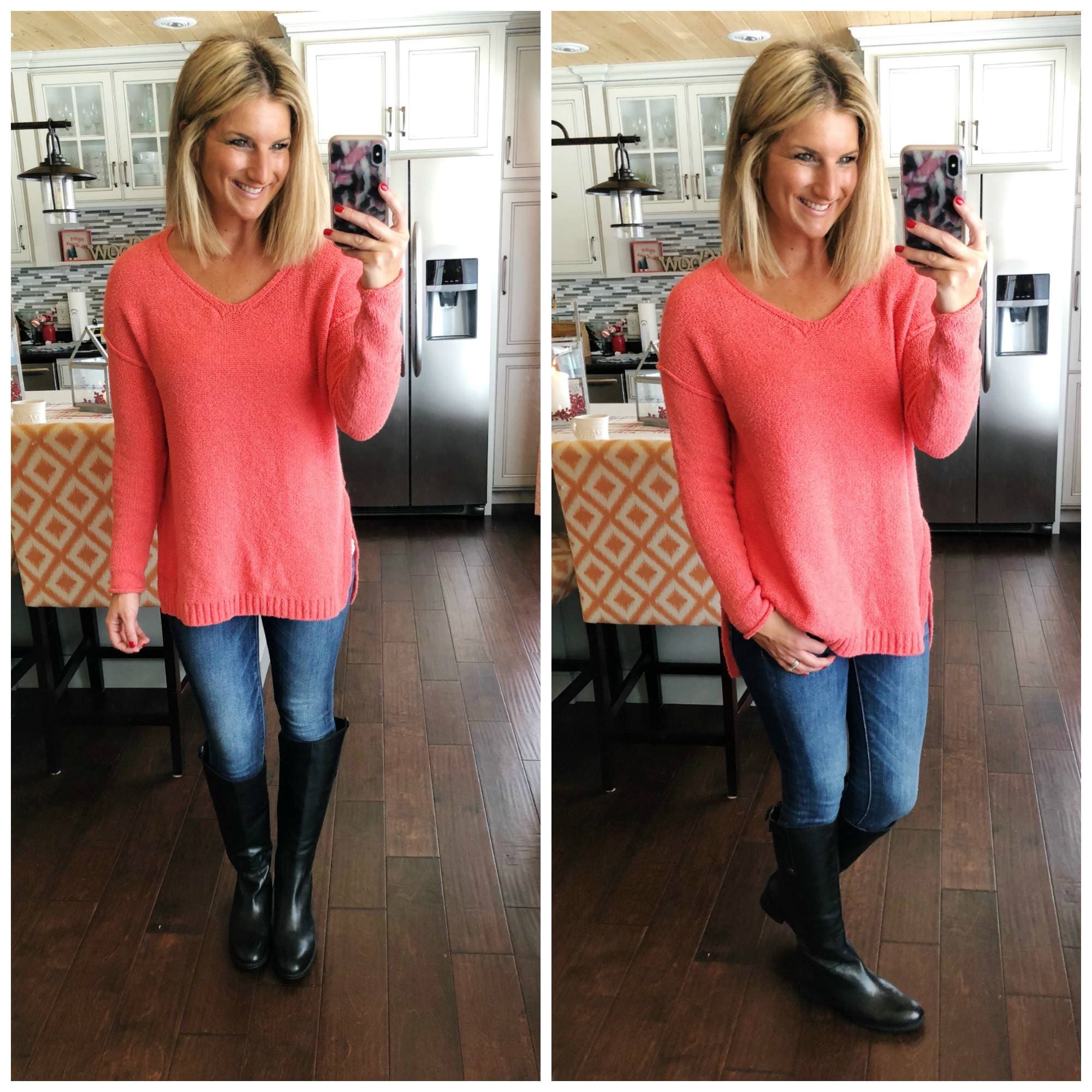 How to Wear a Bright Colored Sweater