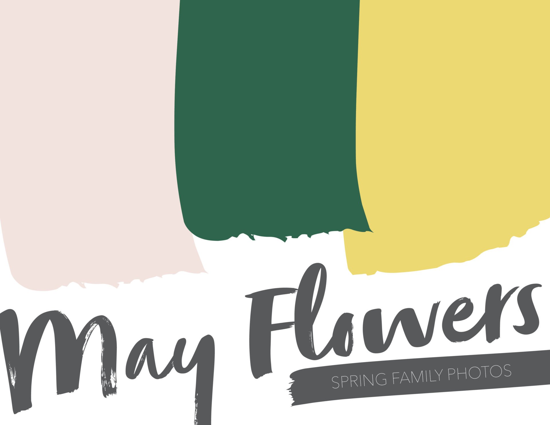 Spring Family Photo Color Scheme Blush Jade Mustard