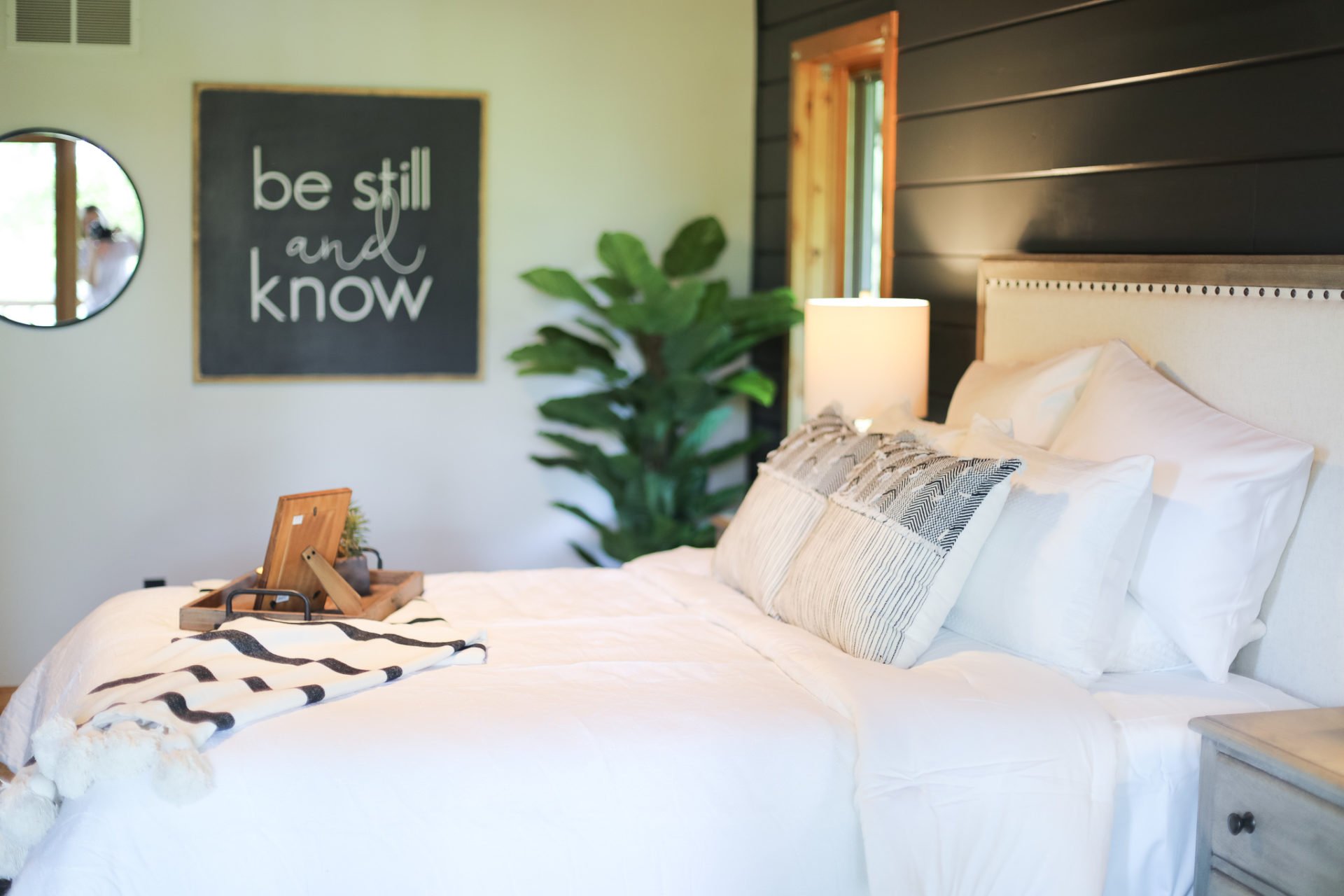upholstered bed