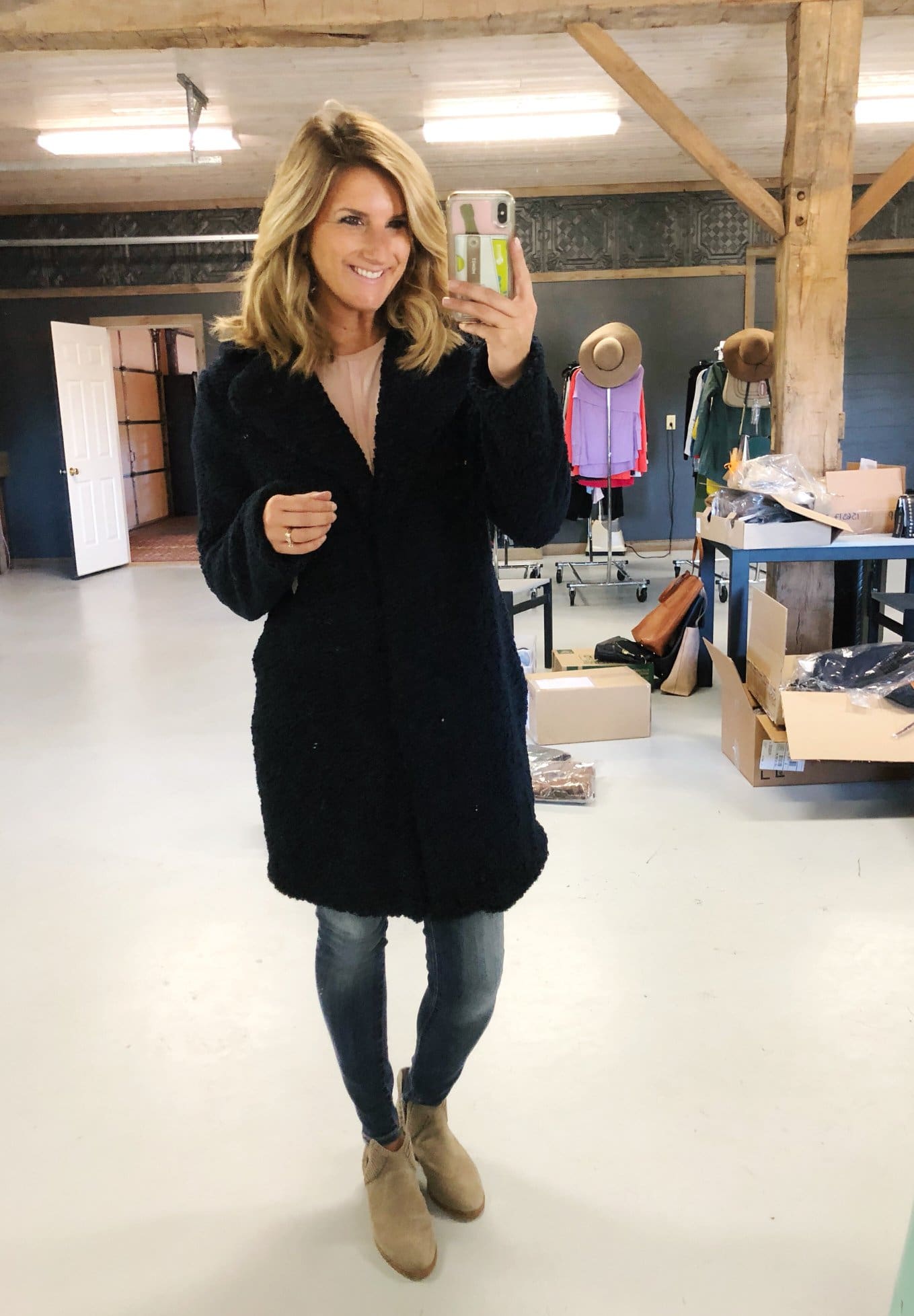 Teddy Coat // How to Style a Shearling Coat // Fall coat