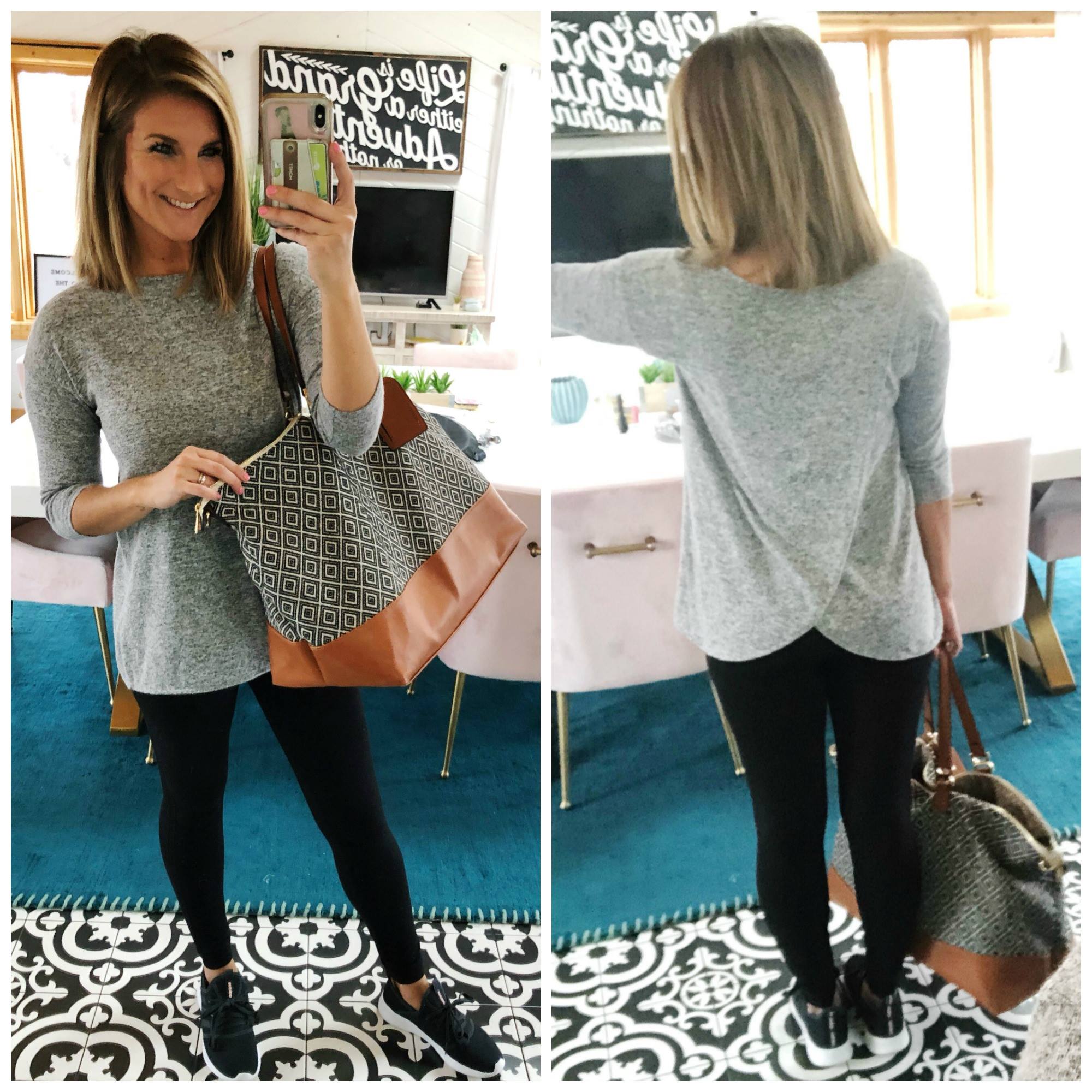 Travel Outfit // Comfortable Outfit for Traveling // Sole Society Weekender