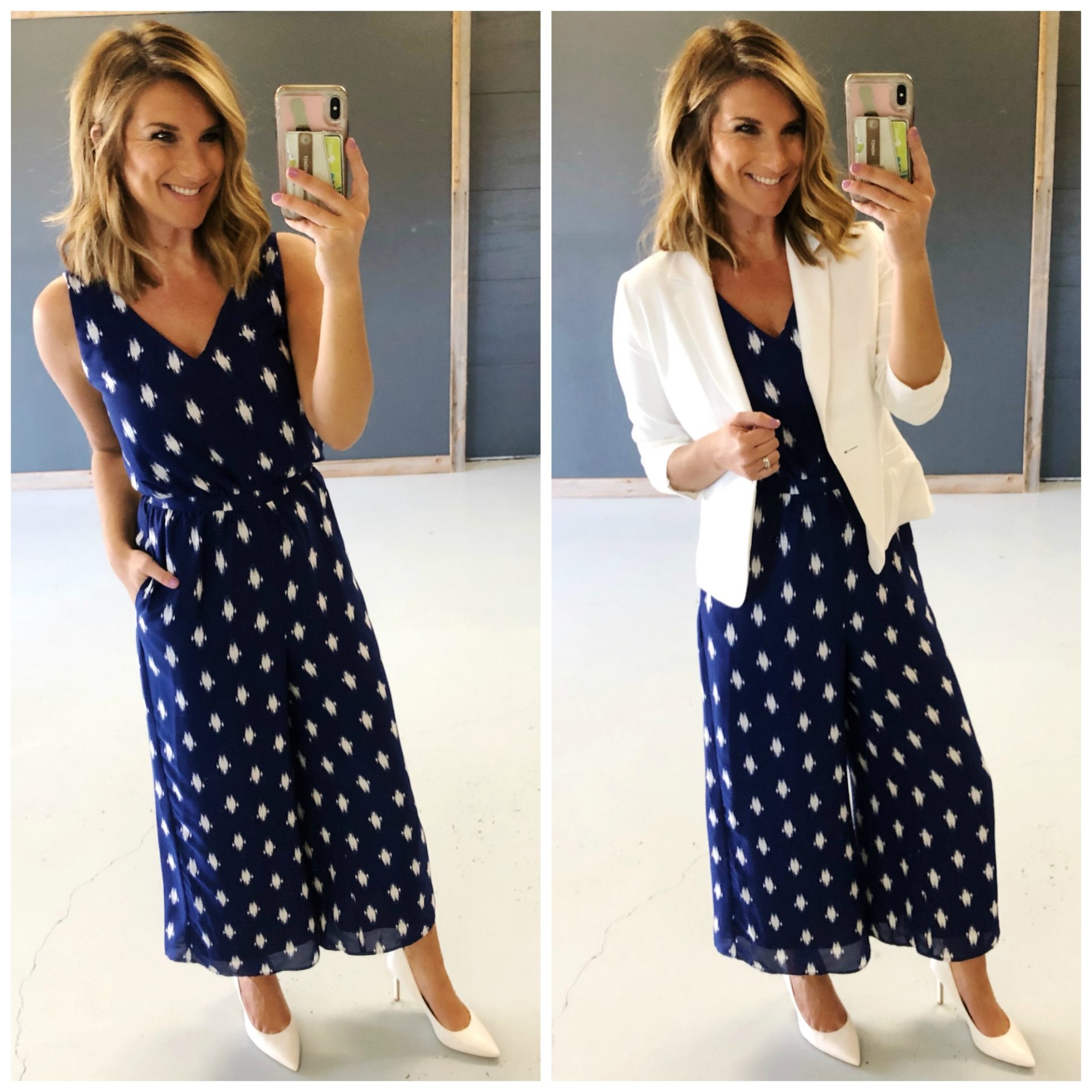 How to style a jumpsuit for work // How to dress up a jumpsuit for work // Work Outfit Inspiration