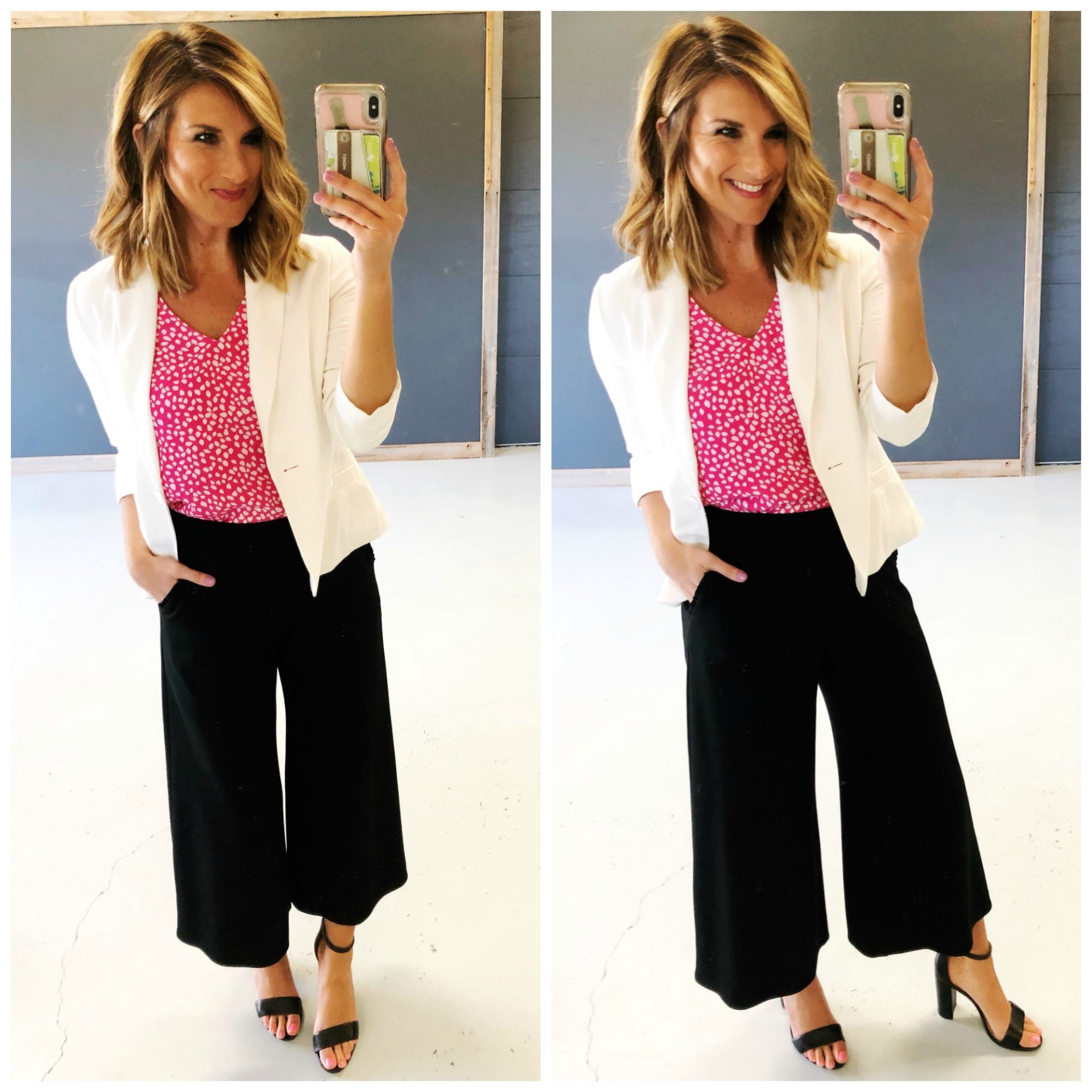 Cute and Chic outfit for work // What to wear to work in the Spring // Transitional work outfit 