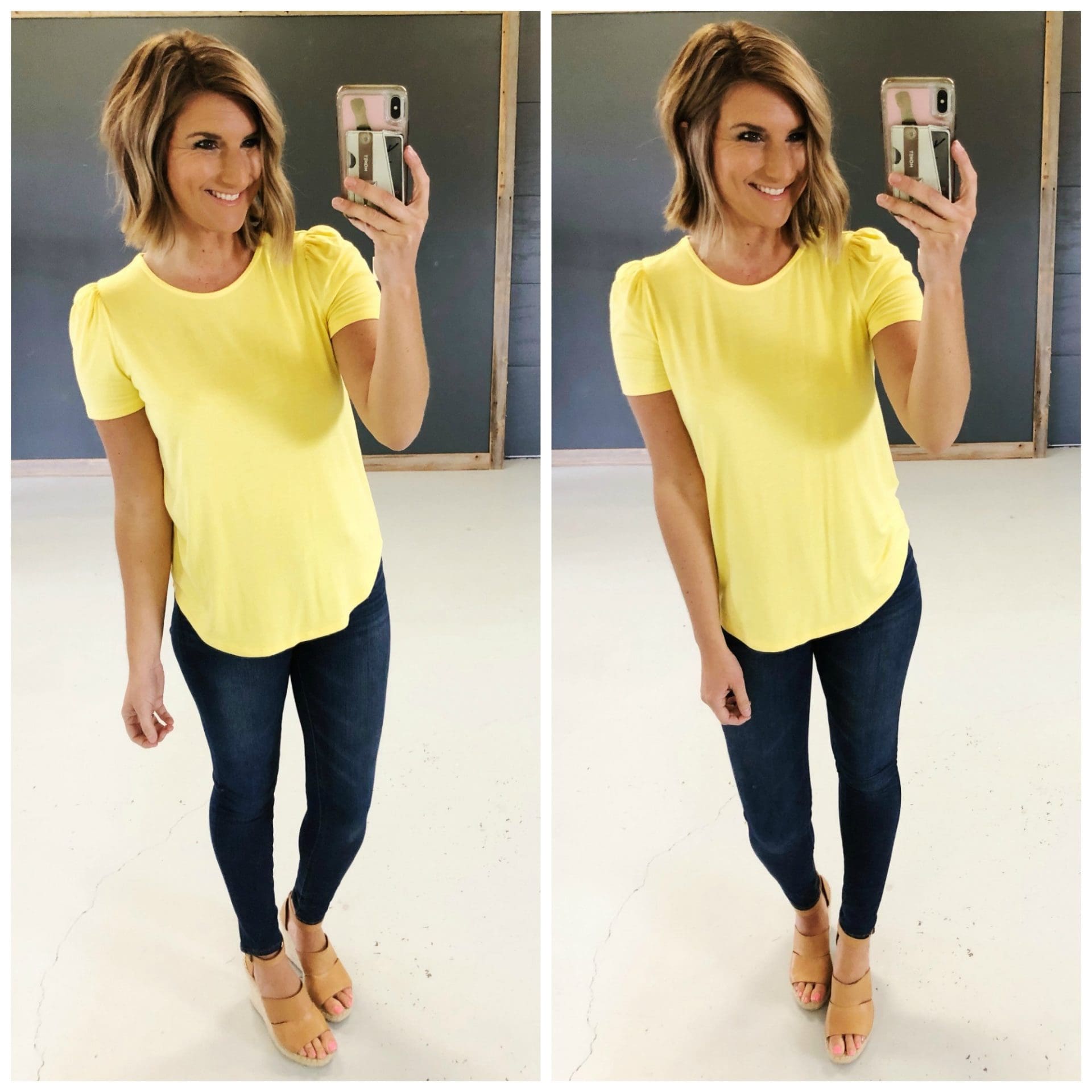 Cute Spring Outfit // Closet Basic Outfit // What to wear with a bright colored top