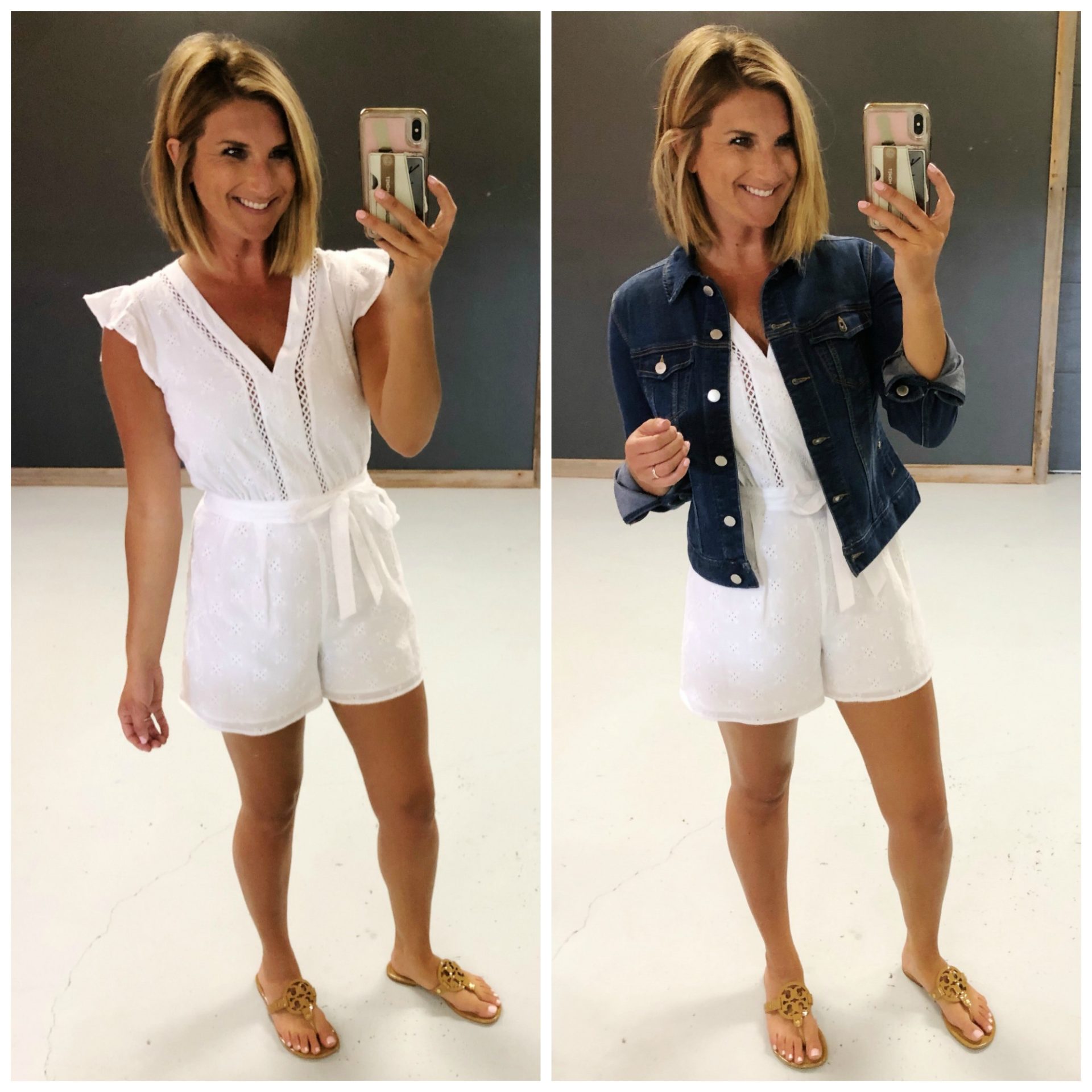 How to style a romper // What to wear with a romper // Cute Spring Outfit
